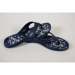 Women's Tek Gear® Printed Molded Sport Sandals Denise Navy Size 5/6 Small